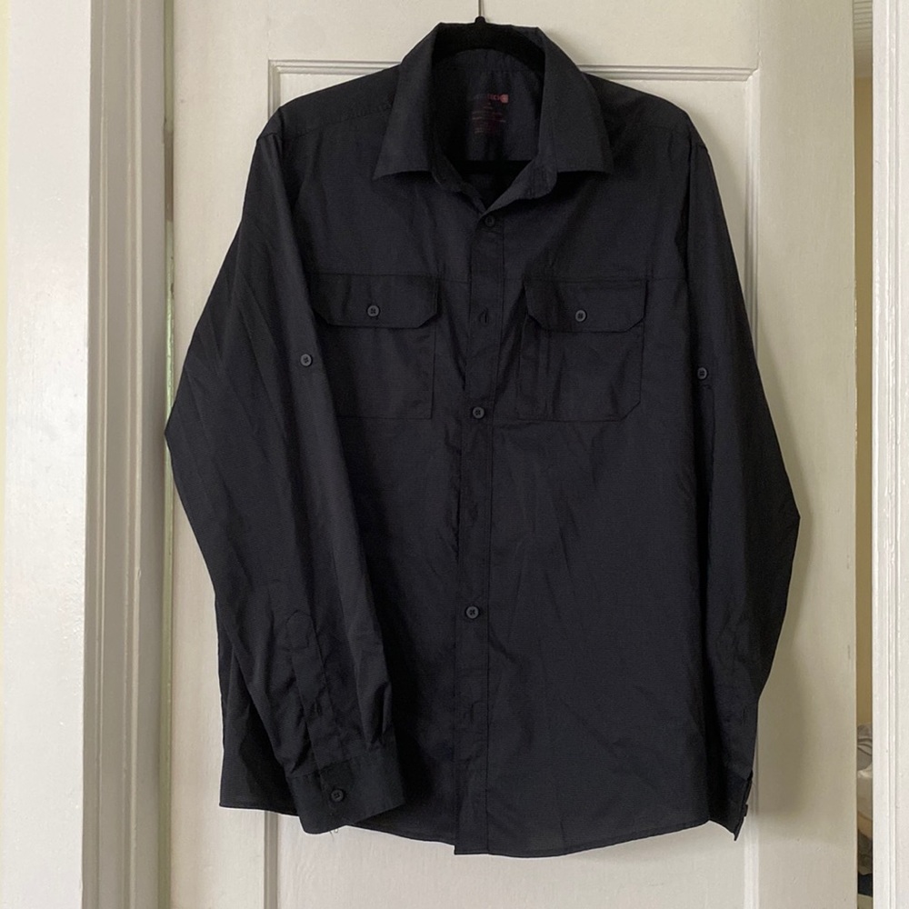 Mens long sleeve button down